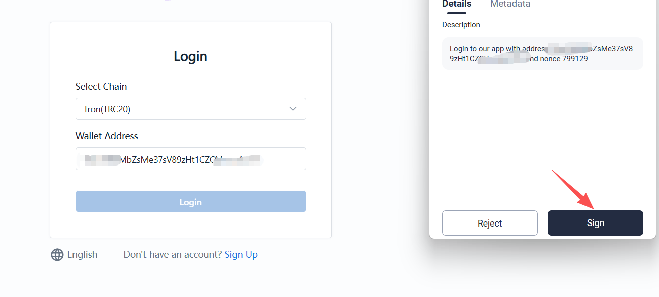 Login Interface