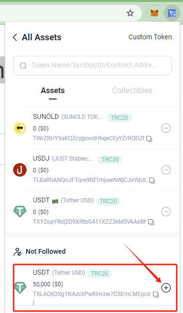 Add USDT