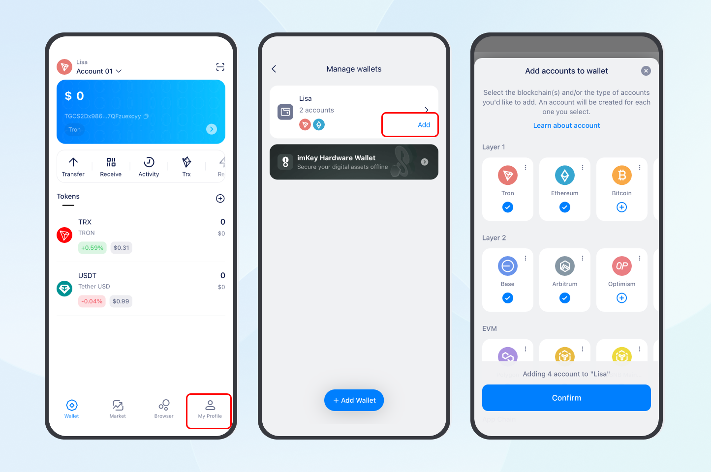 imToken Add More Accounts