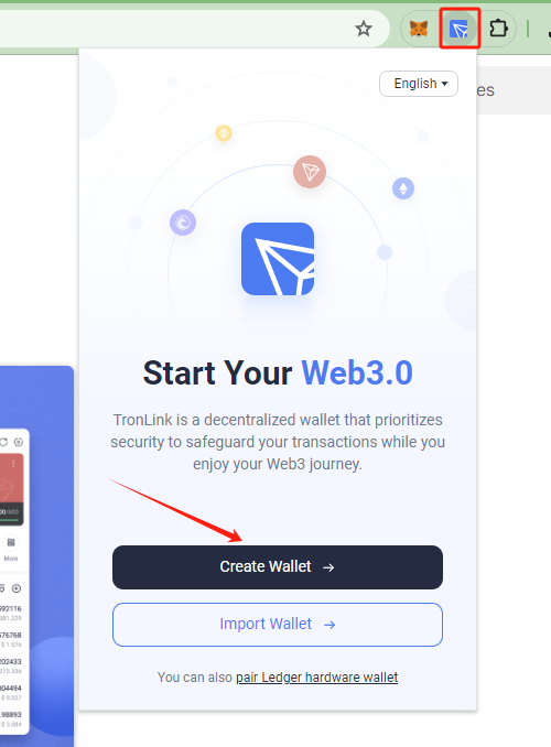 TronLink Create Wallet