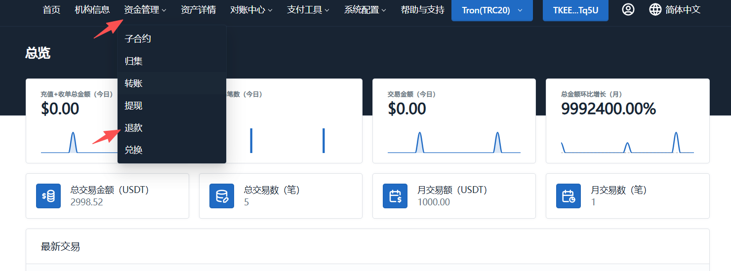 自动退款列表